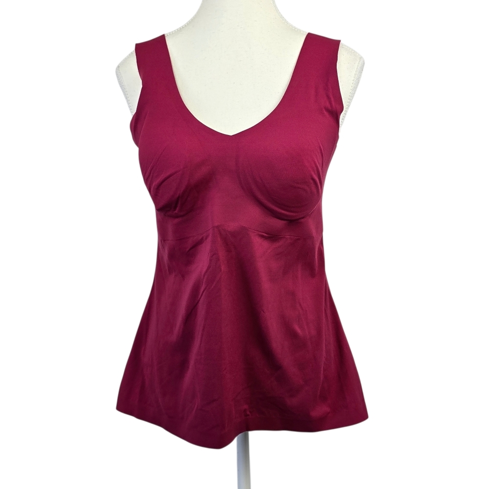 Knix Maroon Luxlift Evolution Shapeweae Top, Sz L Feminine Lightweight Comfy